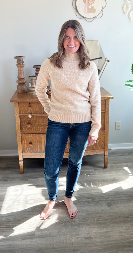 Oat high neck sweater