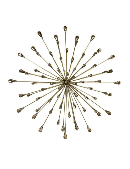 Large gold starburst wall art